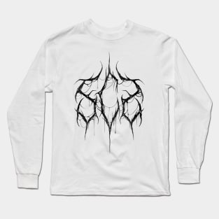 SCS Black Metal Logo (Black) Long Sleeve T-Shirt